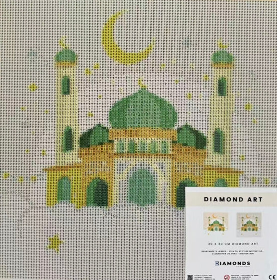 Diamond Art - Moské med måne 30x30 cm