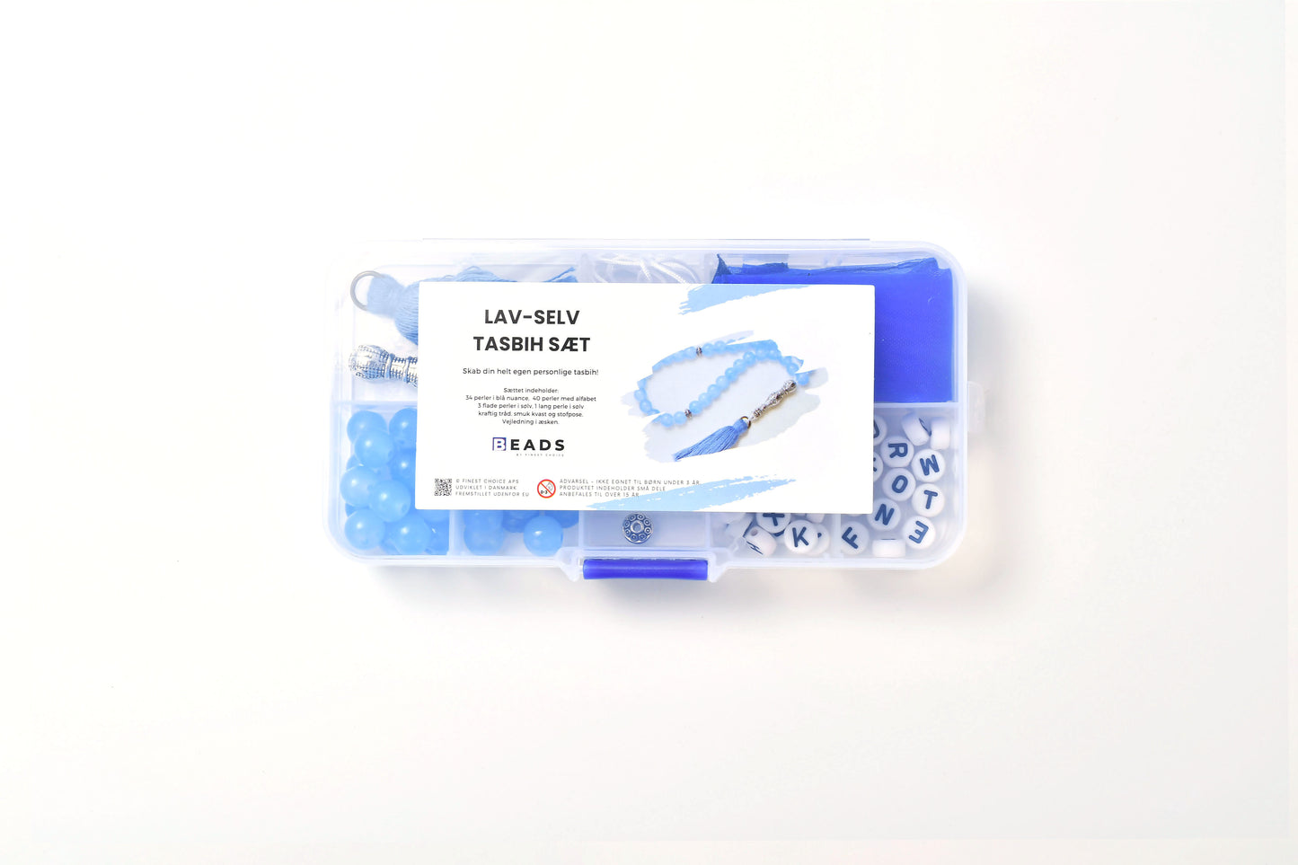 Lav selv Tasbih sæt - Blå farve