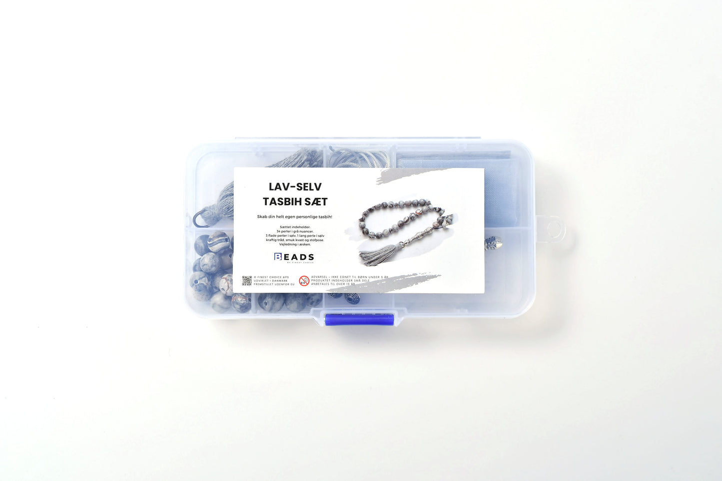 Lav selv Tasbih sæt - Grå farve